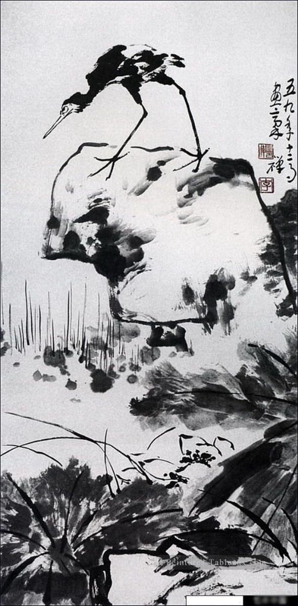 Li kuchan oiseau sur rocher traditionnelle chinoise Peintures à l'huile